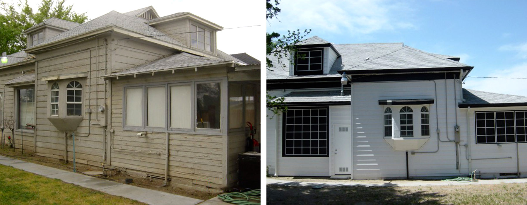 Walker House siding and replacement windows Fresno